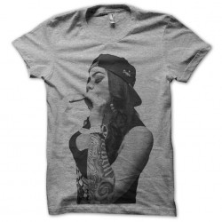 tee shirt fille rebelle style skateuse sublimation