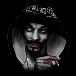 tee shirt Snoop dog le zombie  sublimation