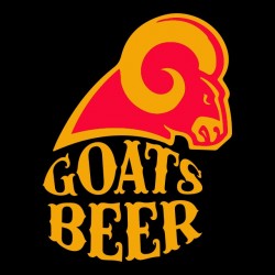 tee shirt Goats Beer logo black sublimation