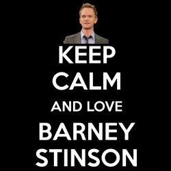 keep calm and love t-shirt barney stinson black sublimation