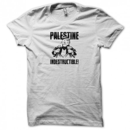 indestructible palestine t-shirt white sublimation
