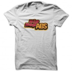 white sublimation hiphopabs t-shirt
