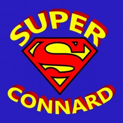 tee shirt Super connard parody superman blue sublimation