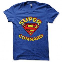 tee shirt Super connard parody superman blue sublimation