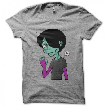 Emo gray zombie t-shirt sublimation