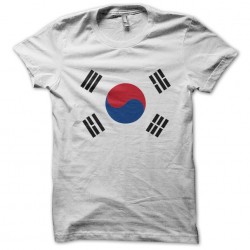 t-shirt koree white flag sublimation