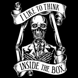 t-shirt i like to think inside the box black sublimation