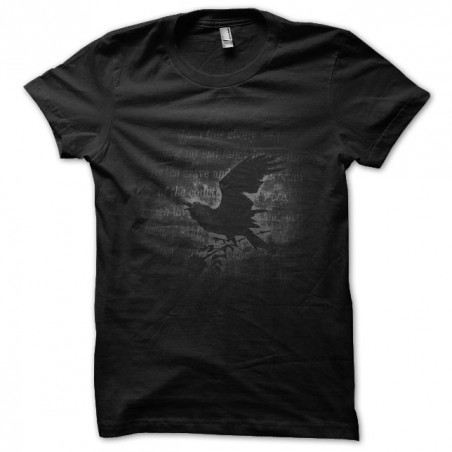 nevermore black sublimation tee shirt