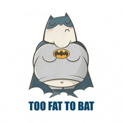 fatman parody batman sublimation t-shirt