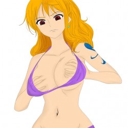 tee shirt one piece nami sexy  sublimation