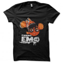 t-shirt finding emo black sublimation