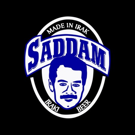 saddam t-shirt made in iraq beer black sublimation