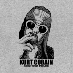 shirt Kurt Cobain Nirvana white sublimation