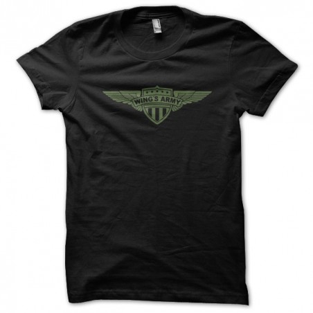 T-shirt Wings Army black sublimation