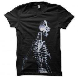 tee-shirt passage x-ray musical black sublimation