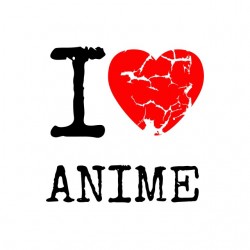 tee shirt I love anime  sublimation