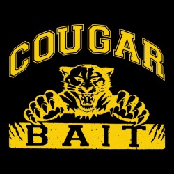 tee shirt cougar bait black sublimation