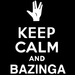 keep calm t-shirt and bazinga black sublimation