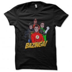 tee shirt big bang theory en groupe bazinga  sublimation