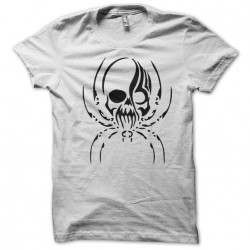 tee shirt skull spider white sublimation
