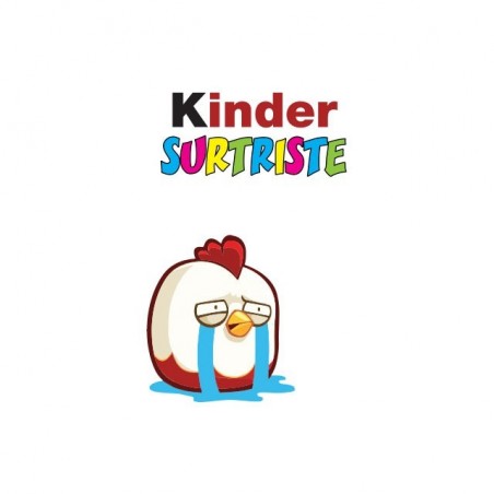 T-shirt Kinder Surprise parody Surtriste white sublimation