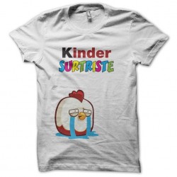 T-shirt Kinder Surprise parody Surtriste white sublimation