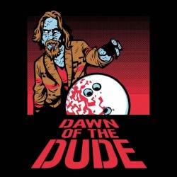 tee shirt Dawn of the dude black sublimation