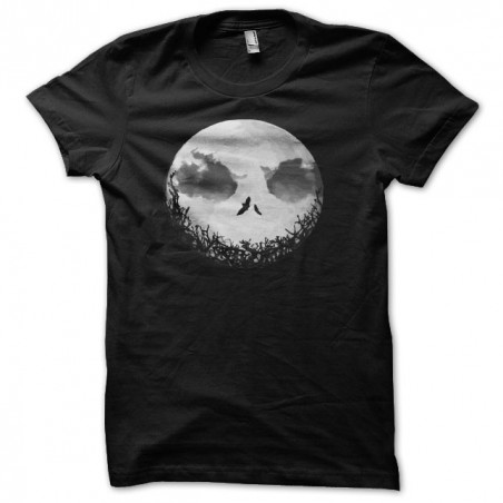 Tee shirt luneepouvante black sublimation
