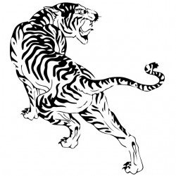 tee shirt tigre tatouage...