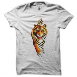 tiger t-shirt in white hunting sublimation