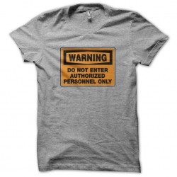 Warning authorized person...
