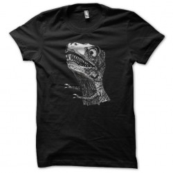 tee shirt t rex black sublimation