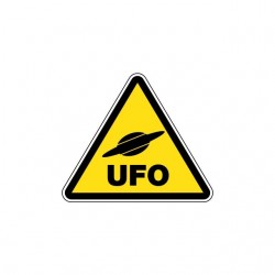 Danger UFO Panel T-Shirt white sublimation