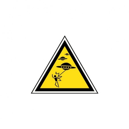 T-shirt Panel Danger UFO attack white sublimation