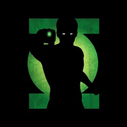 tee shirt green lantern shadow black sublimation