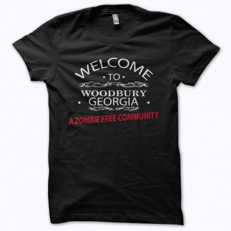 Tee shirt  Welcome to Woodbury georgia Walking Dead  sublimation