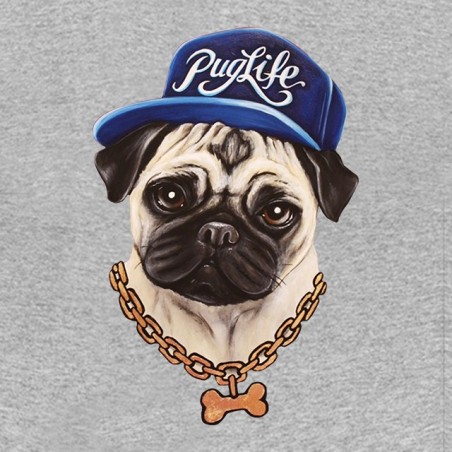 tee shirt Puglife gris sublimation
