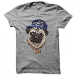 tee shirt Puglife gris sublimation