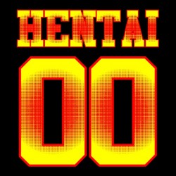 shirt Hentai 00 logo in the back black sublimation