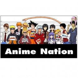 t-shirt Anime Nation white sublimation