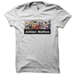 t-shirt Anime Nation white sublimation