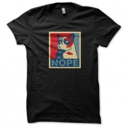tee shirt grumpy cat nope...