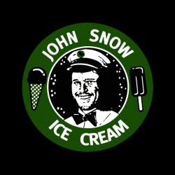 John Snow Ice Cream t-shirt black sublimation