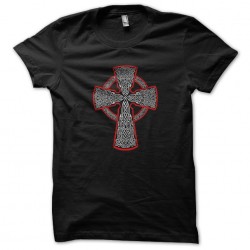 tee shirt Celtic cross black sublimation
