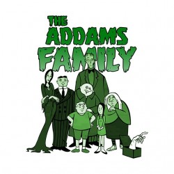 shirt The Addams Family white sublimation