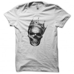 T-shirt Skull with white crown sublimation