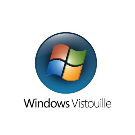 T-shirt Windows Vista parody Vistouille white sublimation