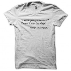 Friedrich Nietzsche t-shirt on white women sublimation