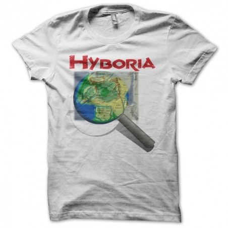Hyborien age card t-shirt Conan the Barbarian white sublimation