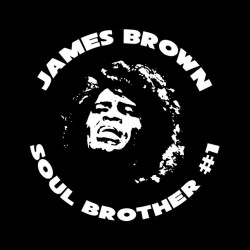 james t-shirt brown soul brother black sublimation